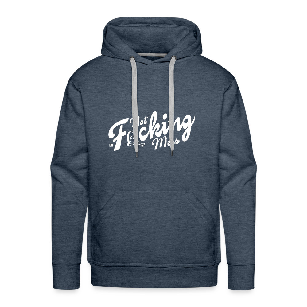 Unisex Premium Hoodie - heather denim