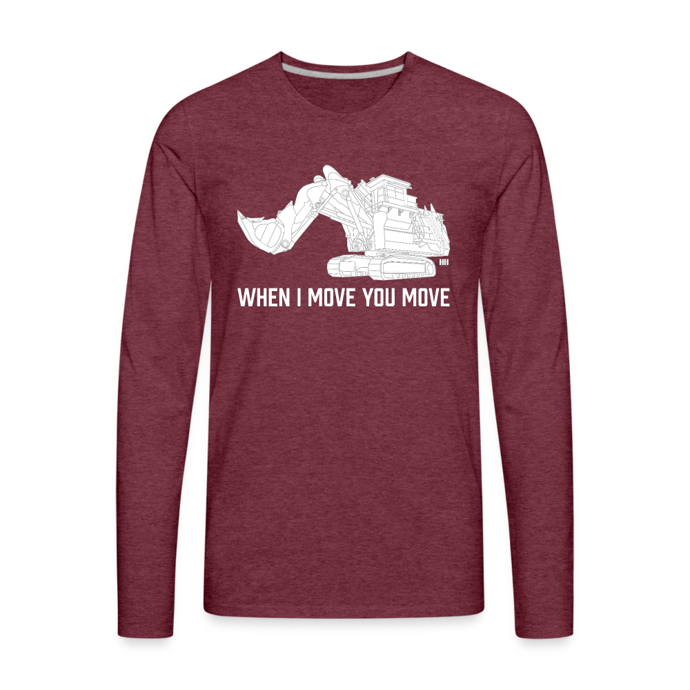 Unisex Premium Long Sleeve T-Shirt - heather burgundy