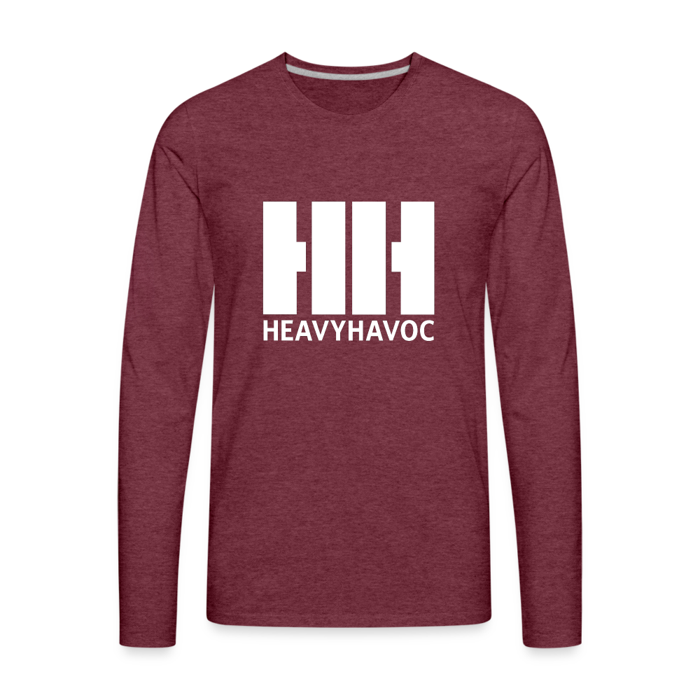 Unisex Premium Long Sleeve T-Shirt - heather burgundy