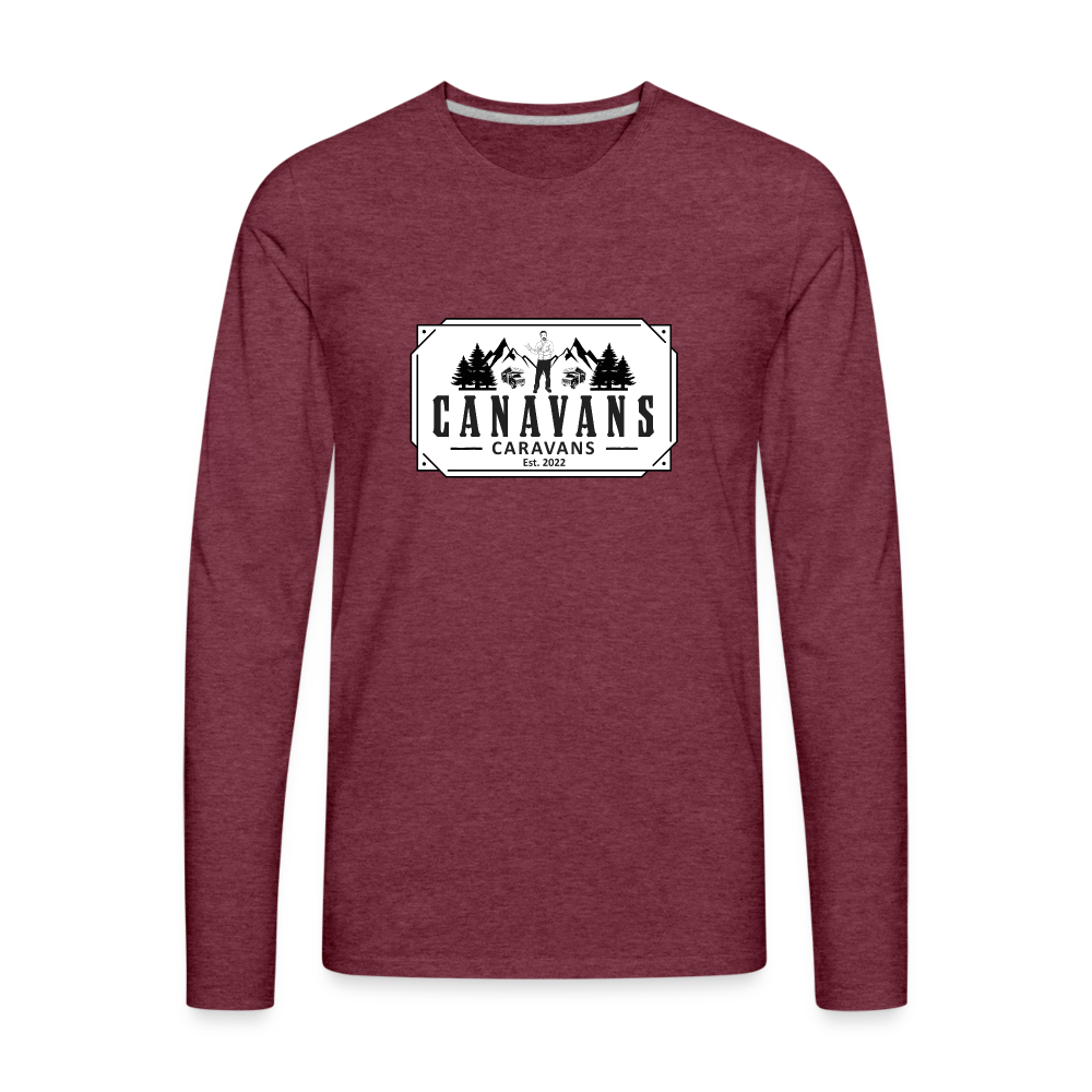 Unisex Premium Long Sleeve T-Shirt - heather burgundy