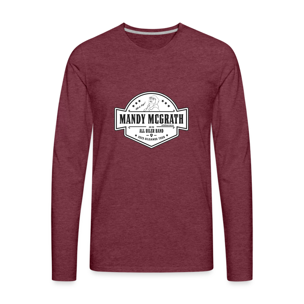 Unisex Premium Long Sleeve T-Shirt - heather burgundy
